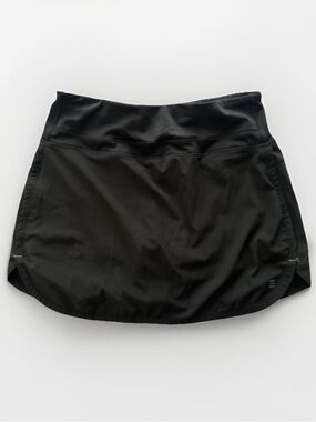 Free Fly Black Athletic Skort Small Built In Shorts Pocket Activewear